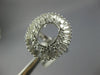 LARGE 2.60CT DIAMOND 18KT WHITE GOLD ROUND & BAGUETTE SEMI MOUNT BALLERINA RING