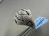ANTIQUE 18KT WIDE FILIGREE SUN FLOWER 2.35CT DIAMOND BLACK AND WHITE GOLD RING !