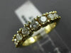 ESTATE 1.20CT DIAMOND 14KT YELLOW GOLD 7 STONE CLASSIC ANNIVERSARY RING #10669