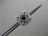 ESTATE .57CT DIAMOND 18KT WHITE GOLD 3D SQUARE FILIGREE HALO EARRING JACKETS 5mm