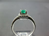.91CT DIAMOND & AAA EMERALD 14K5 WHITE GOLD 3D EMERALD CUT HALO ENGAGEMENT RING