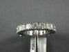 3.05CT DIAMOND 14KT WHITE GOLD 3D PRINCESS 4 PRONG ETERNITY 4MM ANNIVERSARY RING