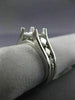 ESTATE .60CT DIAMOND 14KT WHITE GOLD 3D SQUARE SEMI MOUNT ENGAGEMENT RING #2420