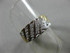 ANTIQUE .32CT OLD MINE DIAMOND 14KT 2 TONE GOLD WEDDING ANNIVERSARY RING #17243
