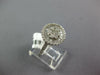 WIDE 1.0CT DIAMOND 14KT WHITE GOLD 3D ROUND & BAGUETTE CLUSTER FLOWER LOVE RING