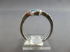 .81CT DIAMOND & AAA BLUE TOPAZ 14KT WHITE GOLD 3D PEAR SHAPE & ROUND LOVE RING