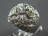 ESTATE EXTRA LARGE .54CT DIAMOND 14KT WHITE GOLD 3D MULTI BUTTERFLY LOVE RING
