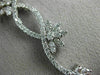 ESTATE 2.18CT ROUND DIAMOND 14KT WHITE GOLD CLASSIC FLOWER DROP NECKLACE #19983