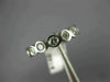 ESTATE 1.05CT DIAMOND 14K WHITE GOLD 3D ETERNITY WEDDING ANNIVERSARY RING #16998