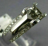 ESTATE .30CT DIAMOND 14K WHITE GOLD 3D TENSION SEMI MOUNT ENGAGEMENT RING #16097