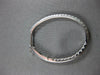 ESTATE LARGE 1.02CT DIAMOND 14K WHITE GOLD INSIDE OUT OVAL HOOP HANGING EARRINGS