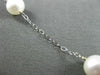 ESTATE AAA PEARL 14KT WHITE GOLD PEARL BY THE YARD DIAMOND CUT NECKLACE #24949