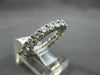 3.0CT ROUND DIAMOND 14K WHITE GOLD 3D SHARE PRONG ETERNITY ANNIVERSARY RING 1352