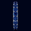 3.60CT AAA SAPPHIRE 14KT WHITE GOLD CLASSIC SHARED PRONG ETERNITY LOVE FUN RING