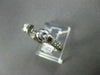 ESTATE .46CT DIAMOND 14KT WHITE GOLD 3 STONE SEMI MOUNT ENGAGEMENT RING #1550