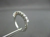 ESTATE .63CT DIAMOND 14KT WHITE GOLD 9 STONE CLASSIC ANNIVERSARY RING 2mm #20132