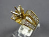 LARGE 2.35CT DIAMOND 14KT YELLOW GOLD MARQUISE SHAPE SEMI MOUNT ENGAGEMENT RING