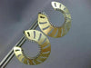 ESTATE LARGE .83CT DIAMOND 14KT YELLOW GOLD ETOILE CIRCULAR OPEN FLAME EARRINGS