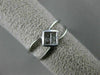 ESTATE WIDE .27CT PRINCESS CUT DIAMOND 14K WHITE GOLD 3D 4 STONE FRIENDSHIP RING