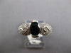 1.50CT DIAMOND & AAA SAPPHIRE 14KT WHITE GOLD OVAL SEMI BEZEL DOUBLE STONE RING