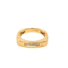 .04CT DIAMOND 18KT YELLOW GOLD 3D MATTE & SHINY CLASSIC ROUND 5 STONE FUN RING
