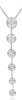 .29CT DIAMOND 14KT WHITE GOLD ROUND CLASSIC 6 STONE JOURNEY BEZEL LOVE NECKLACE