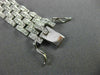 ESTATE WIDE 5.50CT DIAMOND 14KT WHITE GOLD 3D CLASSIC LINK TENNIS BRACELET #1483