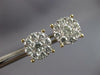 ESTATE LARGE 2.01CT DIAMOND 14KT YELLOW GOLD ROUND CLUSTER FLOWER STUD EARRINGS