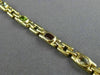 ESTATE WIDE 5.0CT AAA OVAL MULTI GEM 14K YELLOW GOLD SQUARE LINK BRACELET #22711