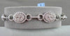 ANTIQUE 4.24CT WIDE FILIGREE 18KT DIAMOND ROUND BRACELET