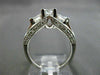 ESTATE 1.50CT DIAMOND 14K WHITE GOLD 3 STONE PAST PRESENT FUTURE ENGAGEMENT RING