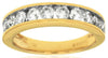 ESTATE 1.0CT DIAMOND 14KT YELLOW GOLD 3D CHANNEL SEMI ETERNITY ANNIVERSARY RING
