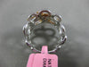 ESTATE LARGE .58CT WHITE & PINK DIAMOND 18KT WHITE & ROSE GOLD 3D BUTTERFLY RING