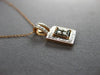 .30CT WHITE & CHOCOLATE FANCY DIAMOND 14K WHITE & ROSE GOLD HALO FOATING PENDANT