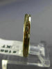 ESTATE .20CT ROUND DIAMOND 14KT YELLOW GOLD CHANNEL 2mm ANNIVERSARY RING #16678