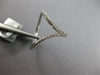 ESTATE WIDE .19CT DIAMOND 18KT WHITE GOLD 3D V SHAPE BUTTERFLY LOVE RING
