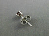 ESTATE .60CT AAA RUBY 14KT WHITE GOLD 3D CLASSIC SOLITAIRE ROUND STUD EARRINGS