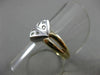 ESTATE WIDE DIAMOND 14KT WHITE & YELLOW GOLD 6 STONE ETOILE SQUARE RING #21399