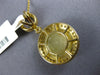 5.36CT WHITE & YELLOW DIAMOND & YELLOW SAPPHIRE 18K YELLOW GOLD CIRCULAR PENDANT