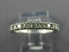 ESTATE .60CT ROUND DIAMOND 14K WHITE GOLD 3/4TH ETERNITY ANNIVERSARY RING #23684