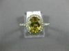 1.41CT DIAMOND & AAA YELLOW TOPAZ 14KT WHITE GOLD 3D OVAL HALO ENGAGEMENT RING