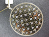 EXTRA LARGE 3.15CT DIAMOND 14KT YELLOW GOLD MULTI FLOWER SOLITAIRE BEZEL PENDANT