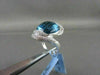 ESTATE WIDE 27MM 18KT WHITE 6.05CT AAA BLUE TOPAZ, DIAMONDS GOLD RING