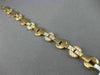 ESTATE 2.35CT ROUND CUT DIAMOND 18KT ROSE GOLD 3D CIRCULAR LINK BRACELET #21566
