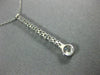 ESTATE .60CT DIAMOND 14KT WHITE GOLD 3D SOLITAIRE JOURNEY FLOATING PENDANT