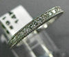 ANTIQUE .25CT DIAMOND 14KT WHITE GOLD 3D CLASSIC FILIGREE ANNIVERSARY RING #9169