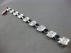LARGE 17.16CT DIAMOND & AAA SAPPHIRE 18KT WHITE GOLD MULTI SHAPE TENNIS BRACELET