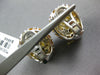 EXTRA LARGE 8.38CT DIAMOND & AAA ORANGE CITRINE 18KT WHITE GOLD HANGING EARRINGS