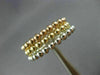 ESTATE WIDE 14KT WHITE YELLOW & ROSE GOLD 3D BEADED ETERNITY STACKABLE FUN RING