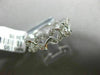 ESTATE .36CT DIAMOND 14K WHITE GOLD MULTI LEAF ETERNITY WEDDING ANNIVERSARY RING